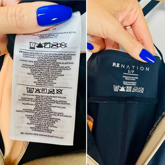 PE Nation Downswing Bodysuit Romper Small Hourglass Design, Black Gold One-Piece - Picture 8 of 12